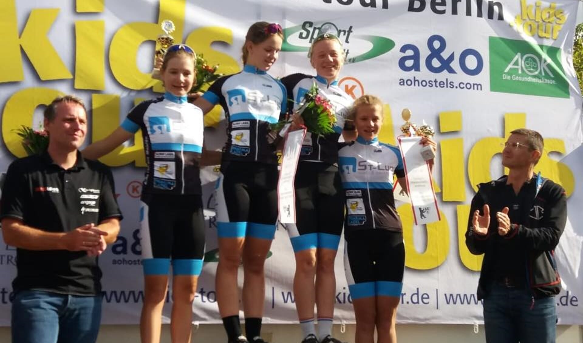• Anna van der Meiden won met haar team het ploegenklassement. 