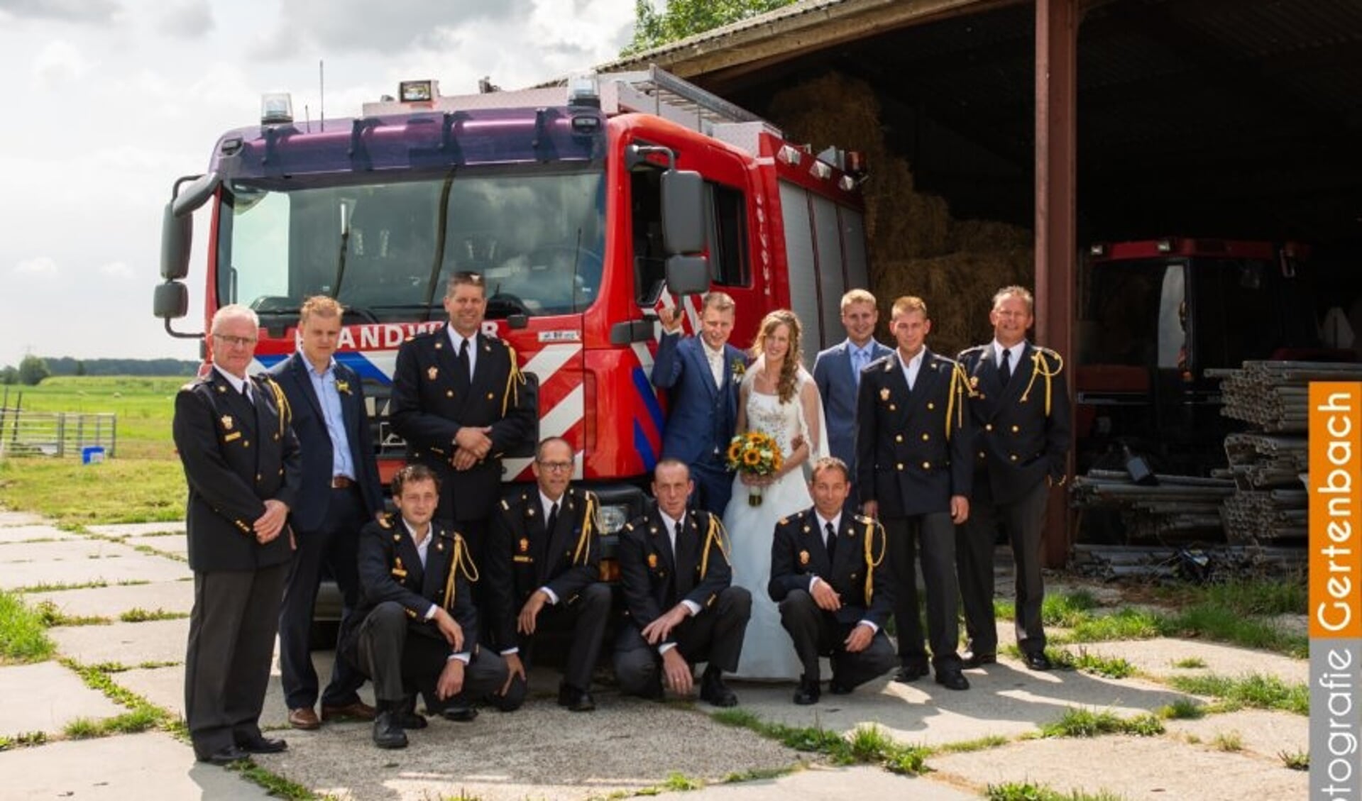 • Hovenier Lowie Michielse uit Noordeloos trouwde op 17 augustus met ZZP-boerin Gerlinde Heijkoop uit Streefkerk. 