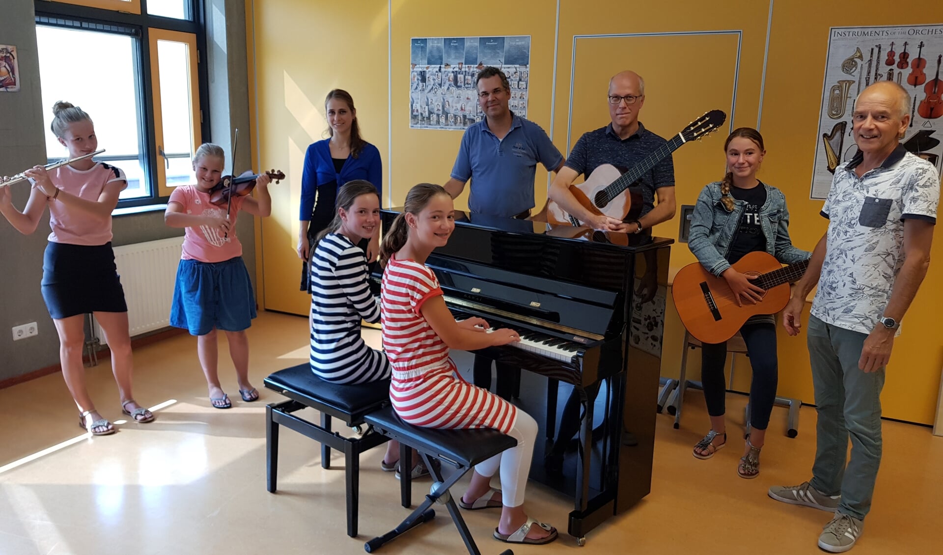 • Muzieklessen bij Muziekschool van Oranje zijn vooral leuk, vinden de leerlingen.
