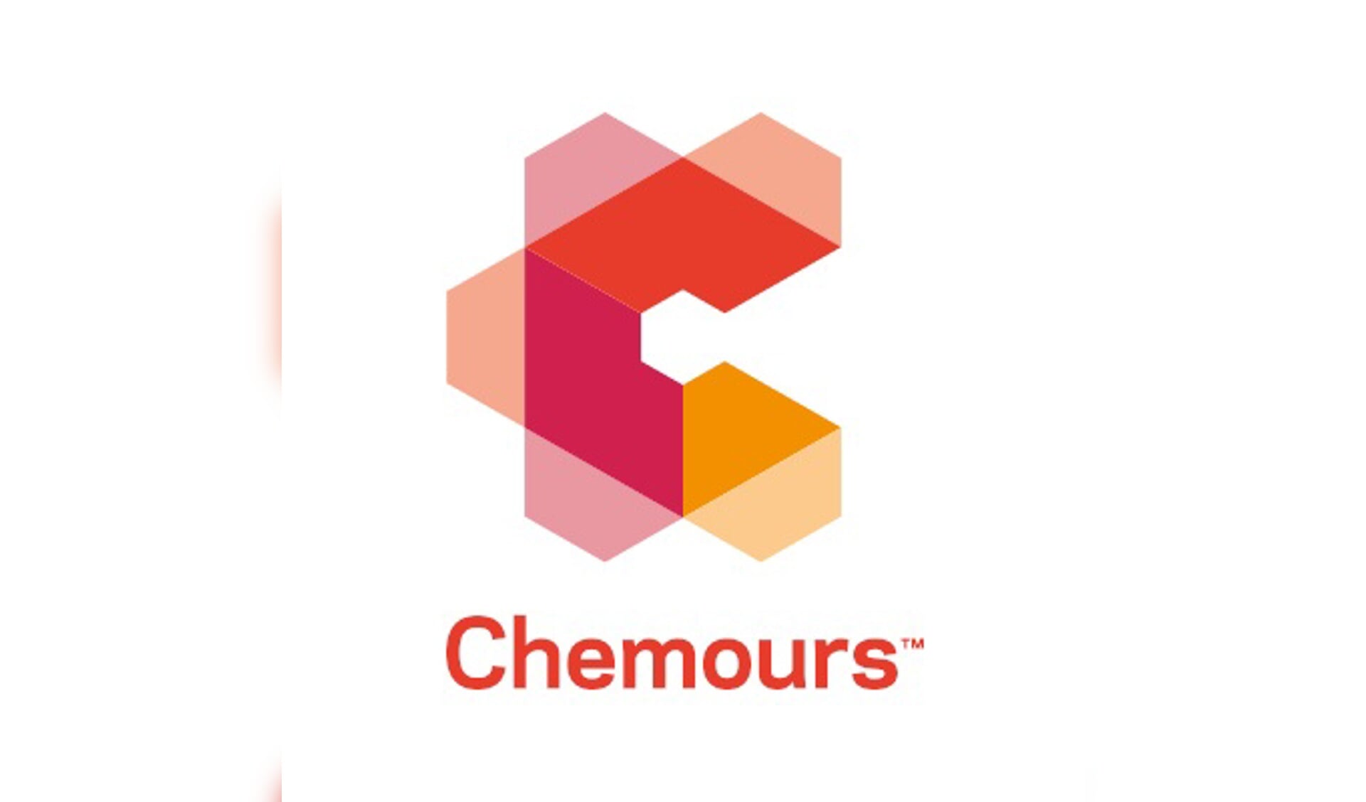 • Het logo van Chemours.