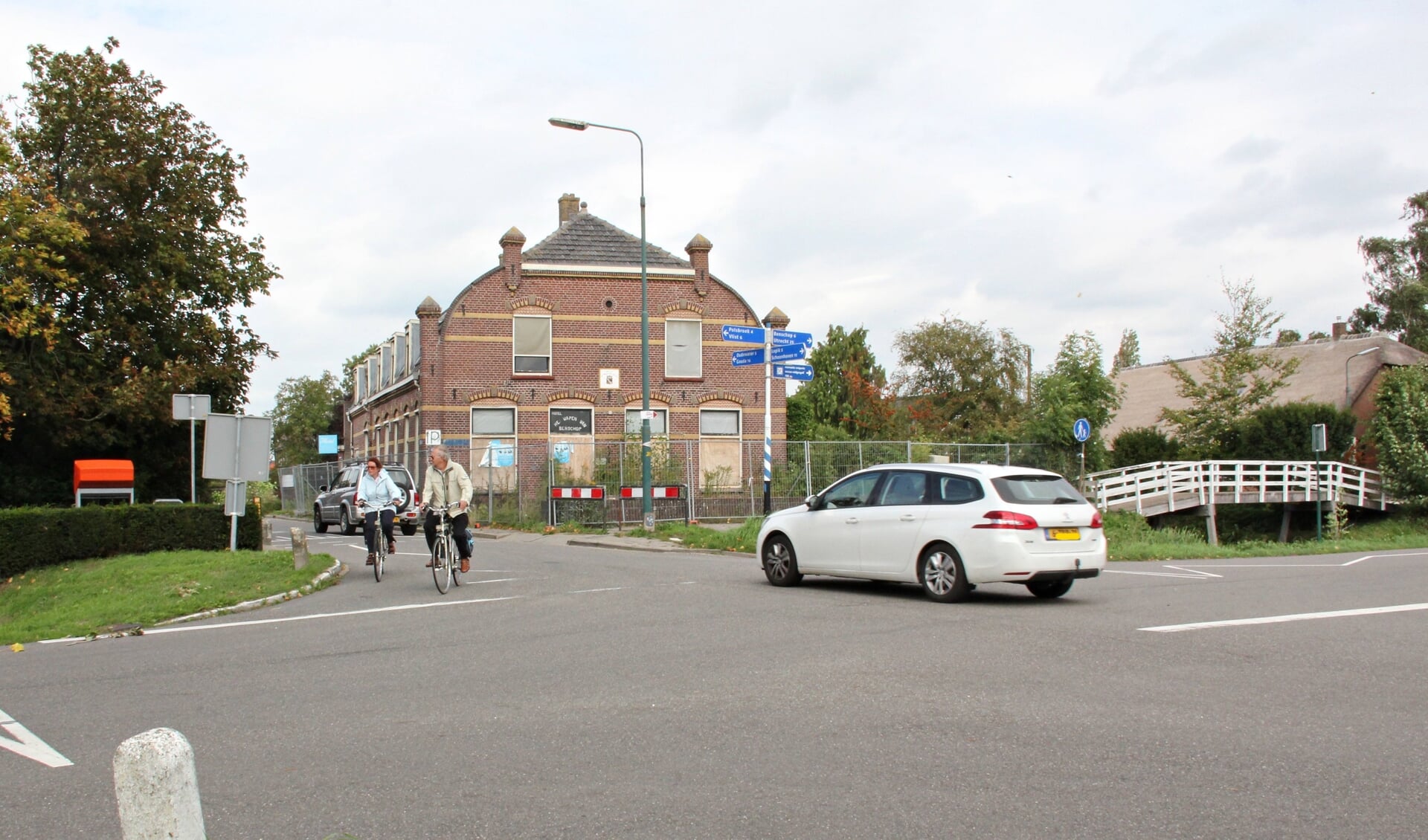 • Het kruispunt Damweg-Zuidzijdseweg in Polsbroekerdam, dat door omwonenden als onveilig wordt ervaren.