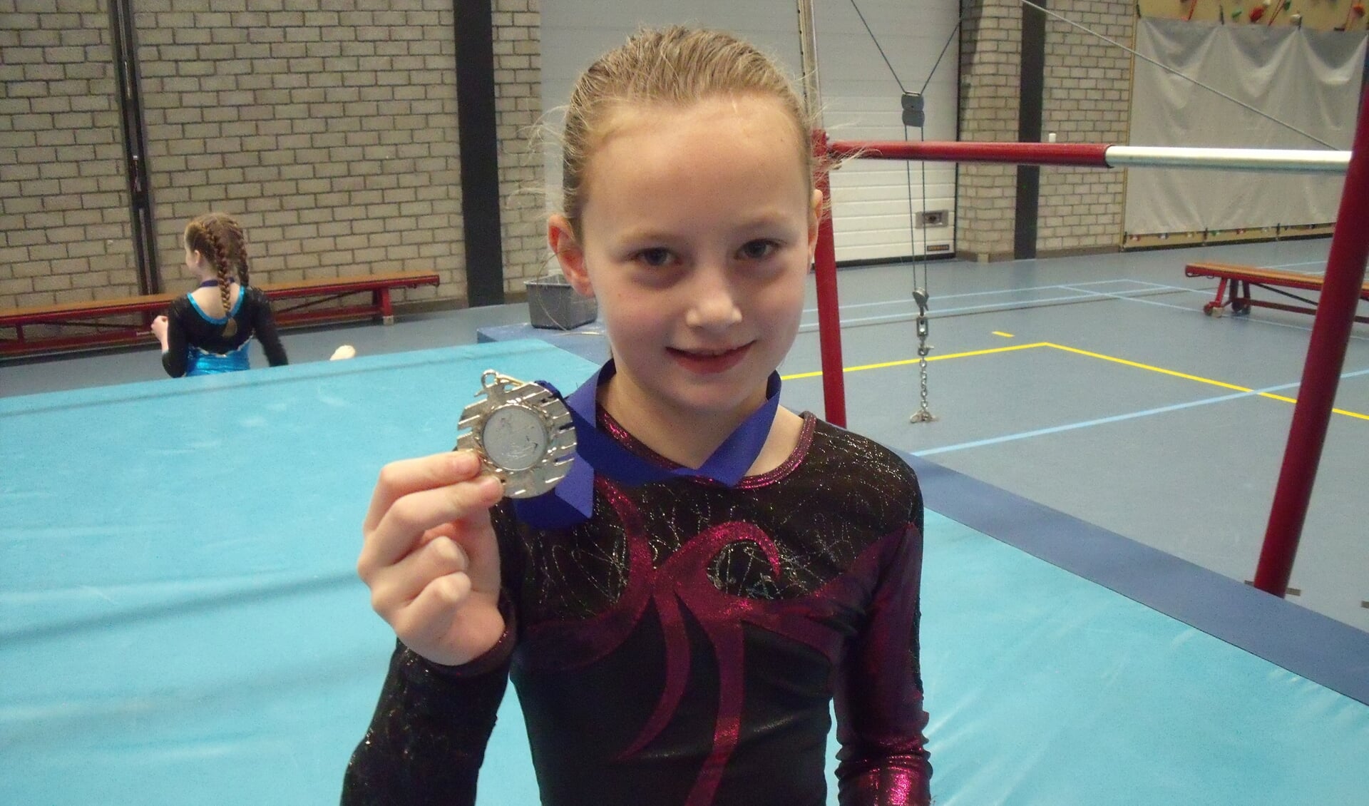 • Melissa van Woerkum won knap een zilveren medaille.
