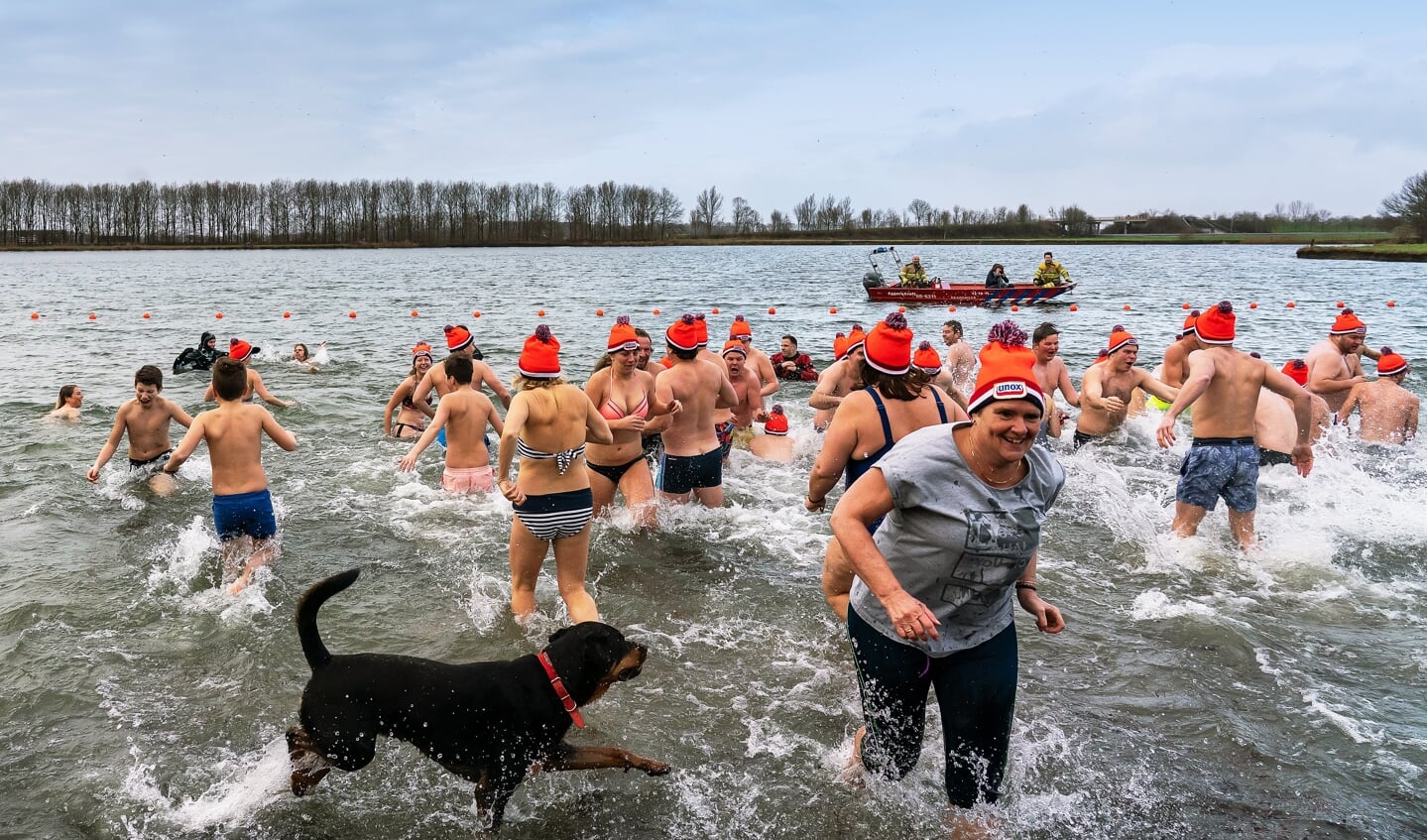 Nieuwjaarsduik 2019 in Herwijnen