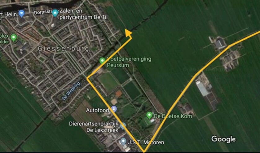 • De alternatieve route.