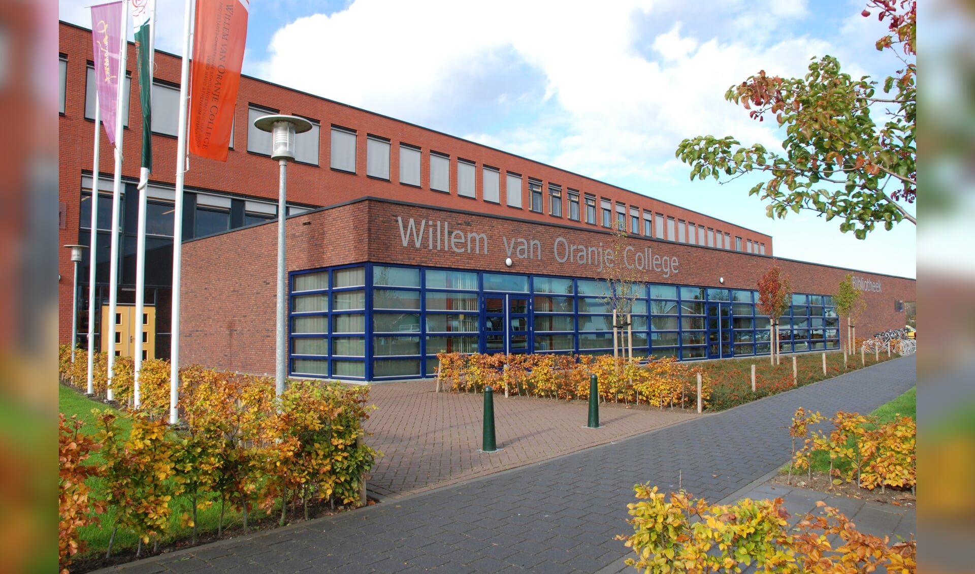 Het gebouw van het Willem van Oranje College in Wijk en Aalburg.