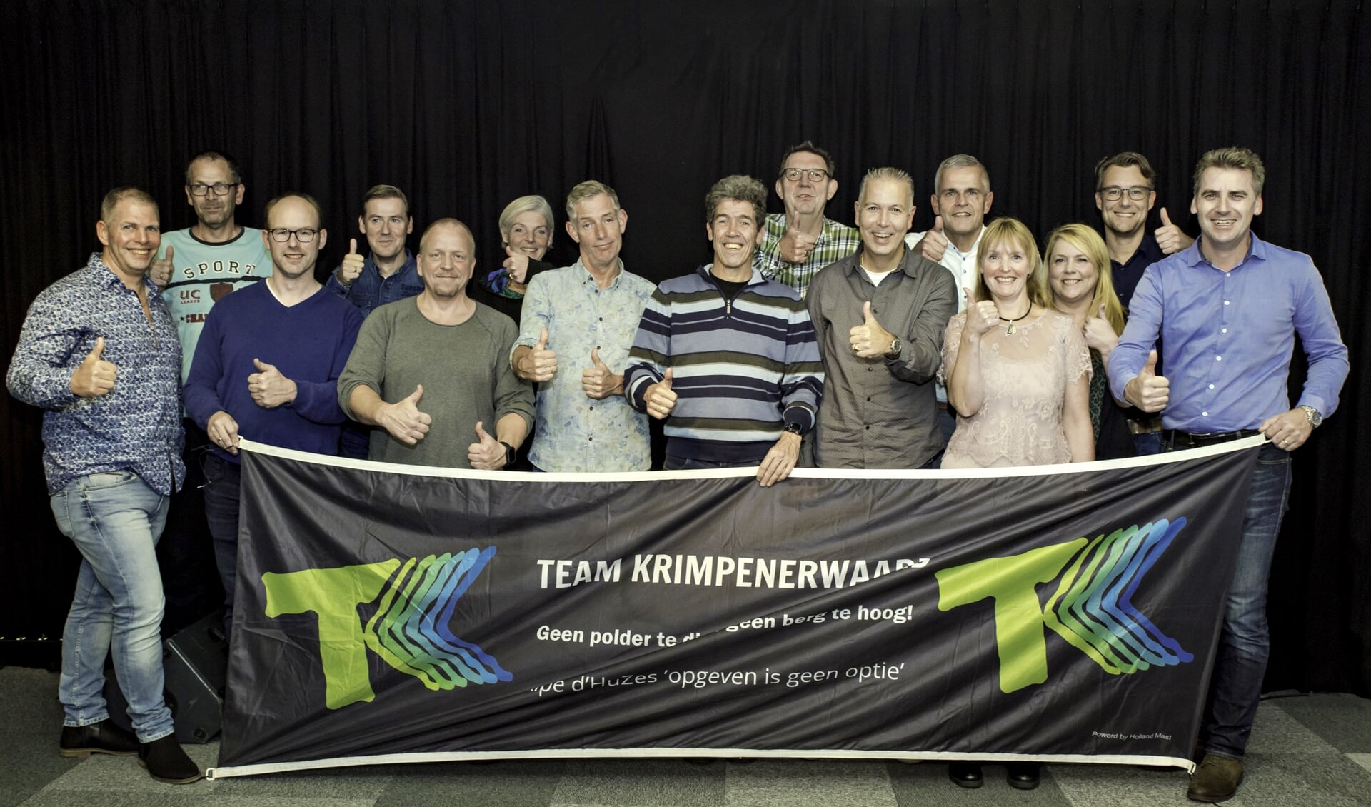 • De presentatie van Team Krimpenerwaard in de studio van RTV Krimpenerwaard.