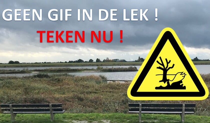 • Afbeelding waarmee de initiatiefnemers bewoners van de Krimpenerwaard oproepen de petitie te tekenen.