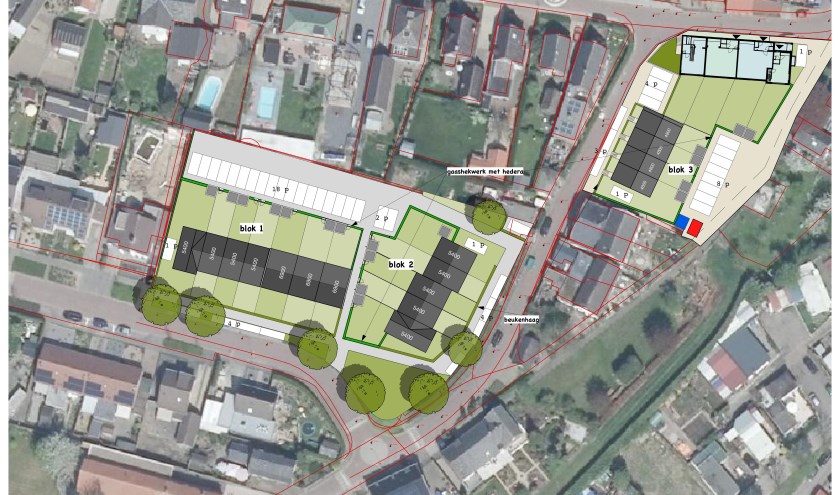 • De woningen komen op de plek van de oude basisschool en ín het voormalige dorpshuis.
