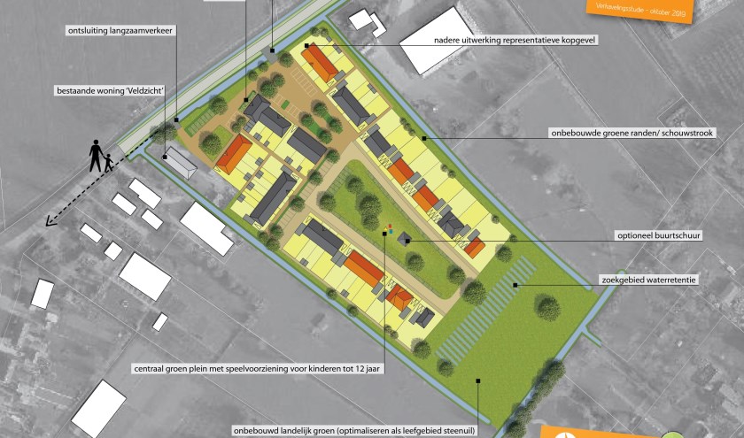 • Het plan gaat uit van maximaal vijftig woningen.