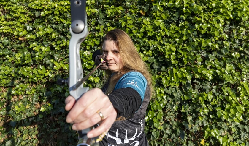 • Een geconcentreerde Marcella van Haasteren in actie.