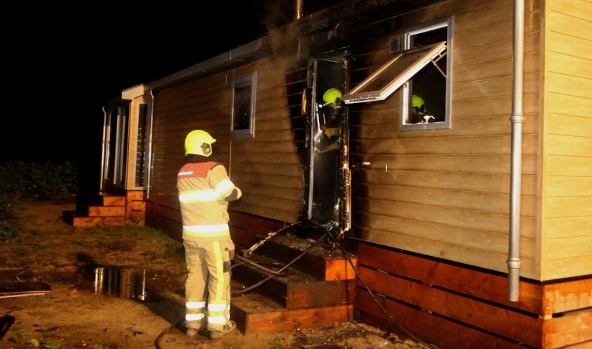 • Dit keer ging het om een nieuw chalet waar tijdelijk de receptie van de camping in was gevestigd.