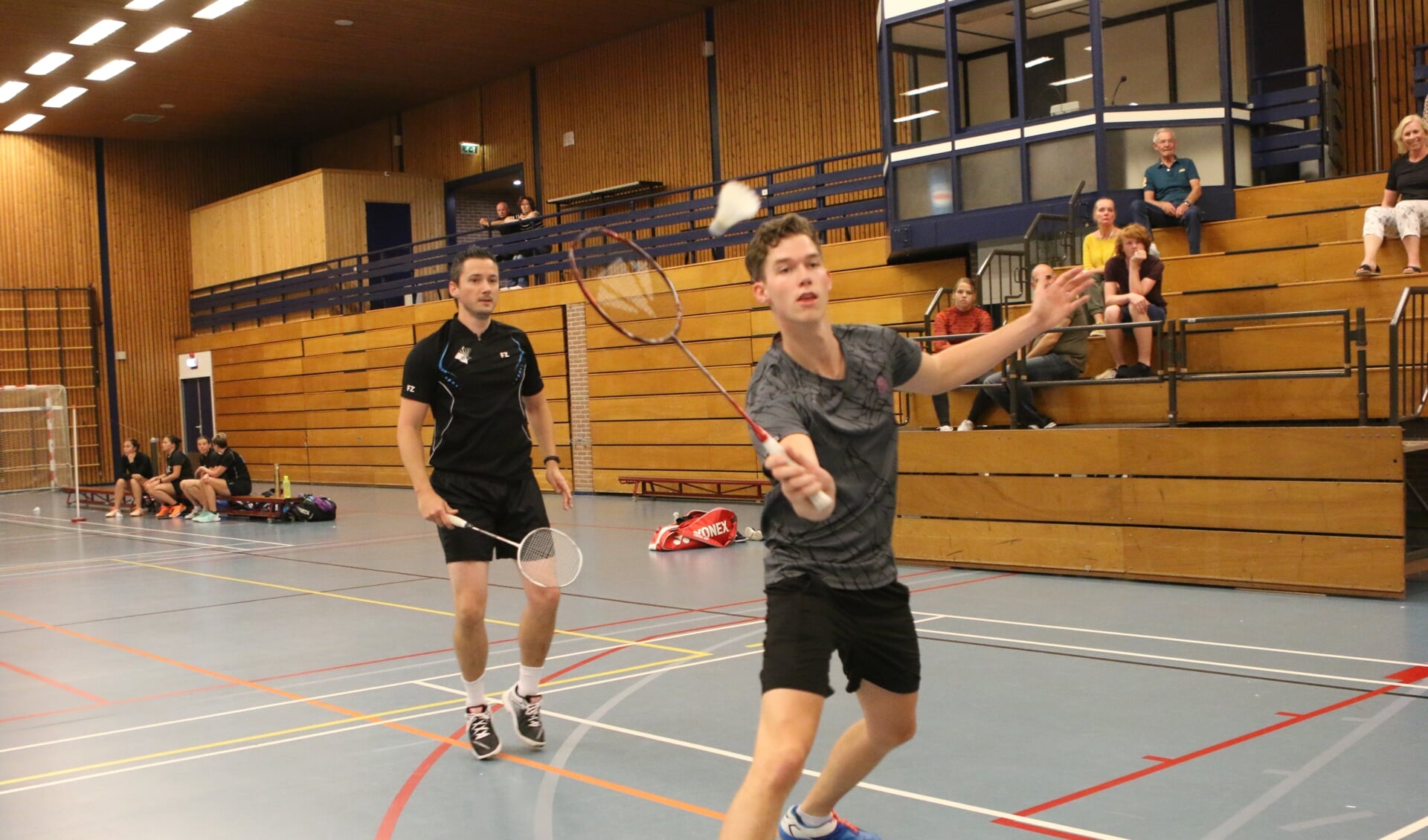 • Jelmer Agema en Jan Peter Sprong pakten een punt voor de Leerdammers.