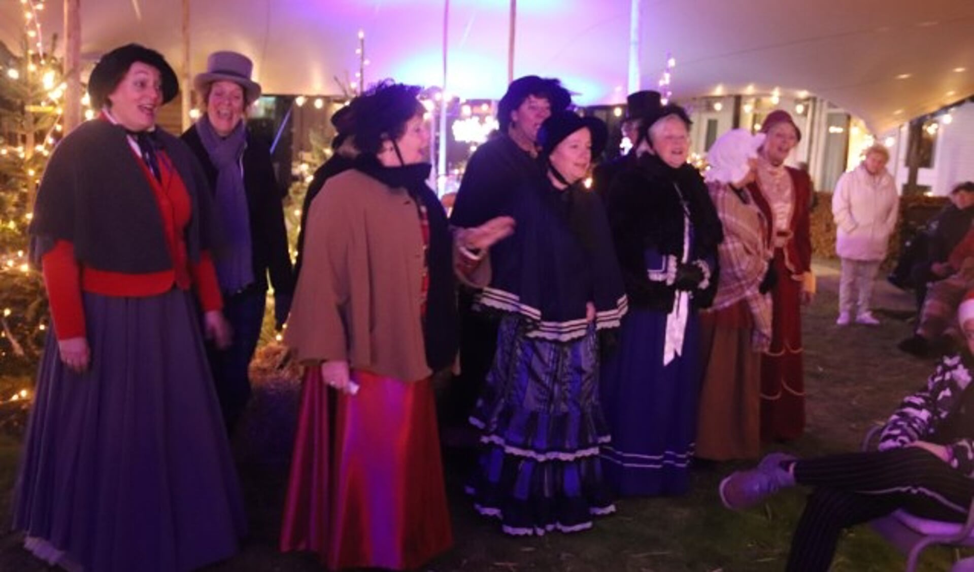 Het Dickenskoor zorgde voor de kerststemming bij de ouderen van de Kulenburg