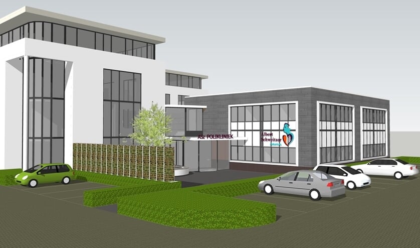 • Een impressie van hoe het nieuwe ziekenhuis in Sliedrecht eruit komt te zien.