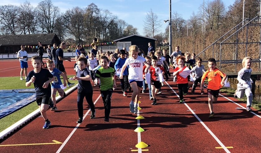• De start van de sponsorloop.