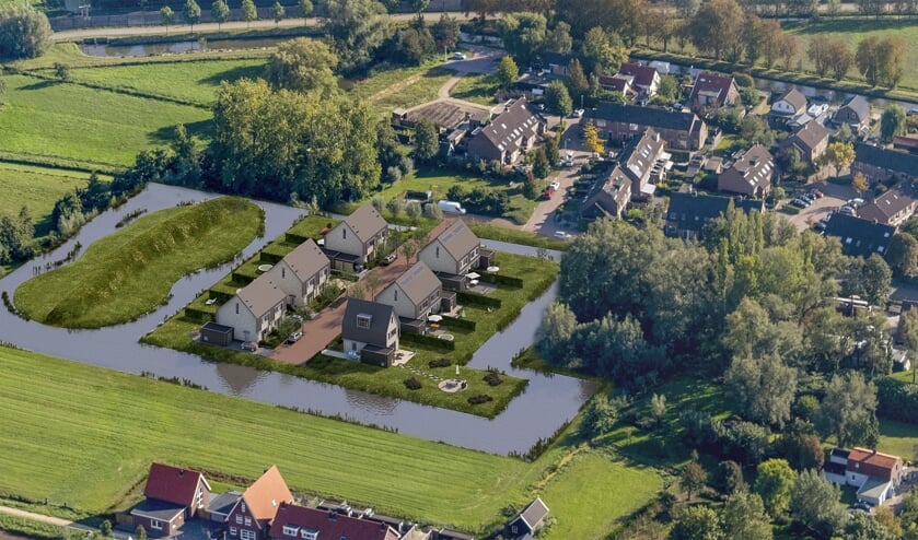 • Een impressie van het project Waterwonen in Schelluinen.