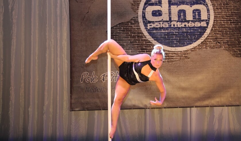 • Martine in actie tijdens het NK.