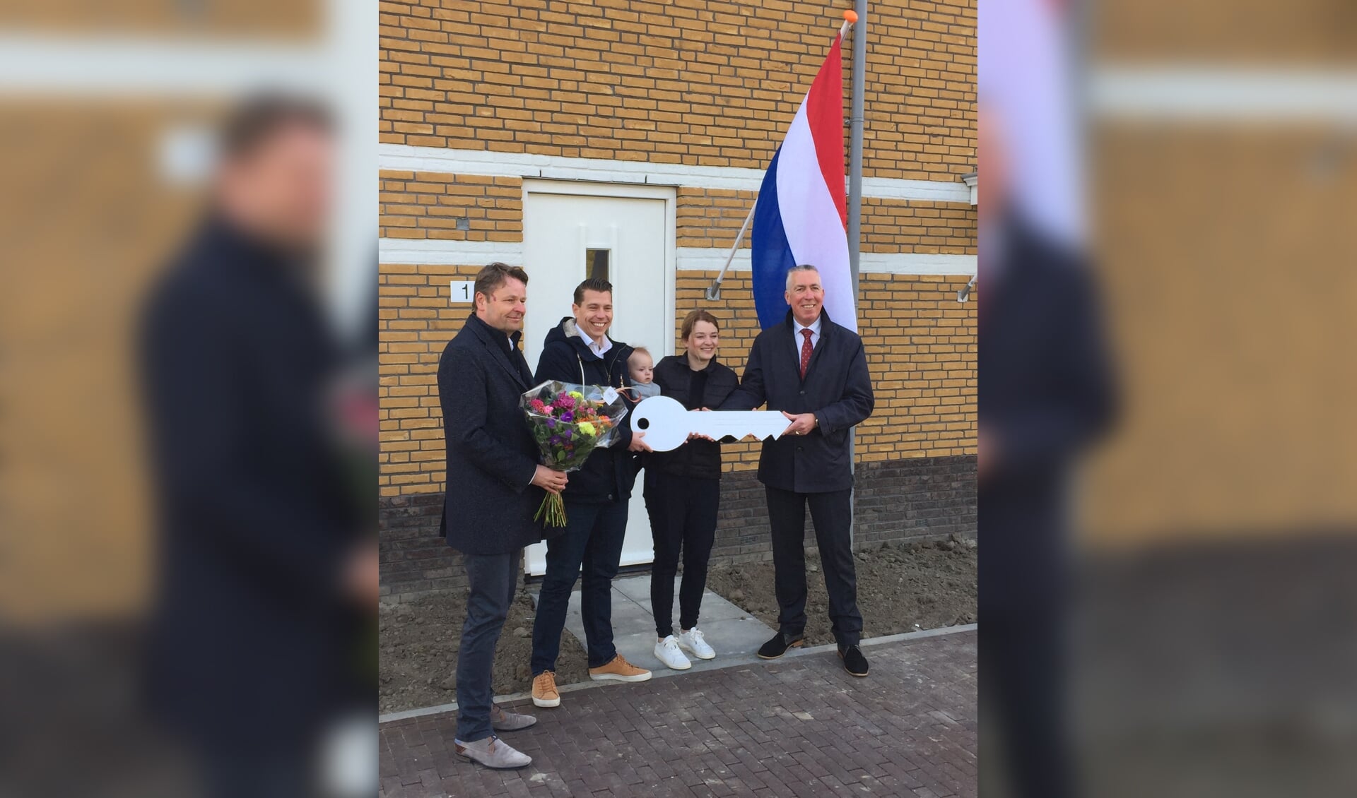• Vlnr. Frank Wigbers (BPD), Martijn Ivens, Kirsten van den Heuvel en wethouder Gijs van Leeuwen.