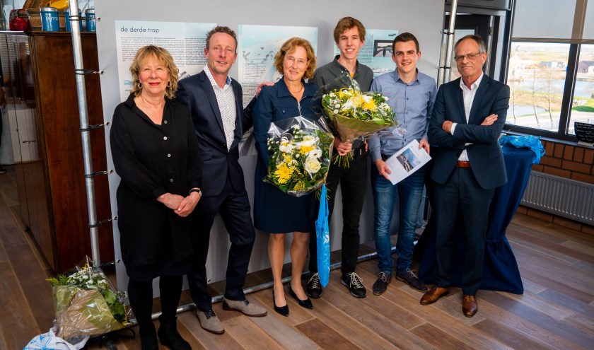 • De winnaars van de ontwerpwedstrijd.