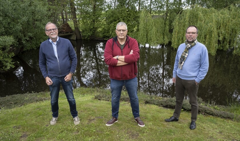 • De drie bestuursleden van Progressief Molenlanden.