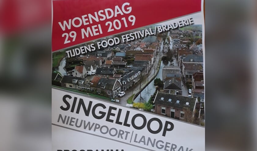 • Een deel van het affiche van de Singelloop