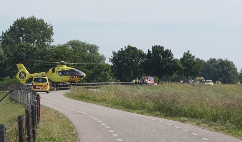 • De plek van het ongeval is afgezet.