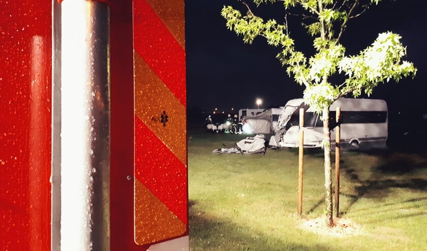 • De brandweer van Schoonhoven rukte uit om hulp te verlenen aan gasten van camping 't Wilgerak.