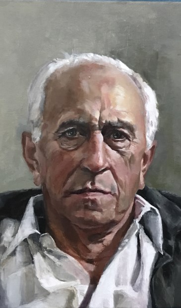 • Henk Maas uit Den Dungen, geschilderd door Erna van Lith uit Hedel.