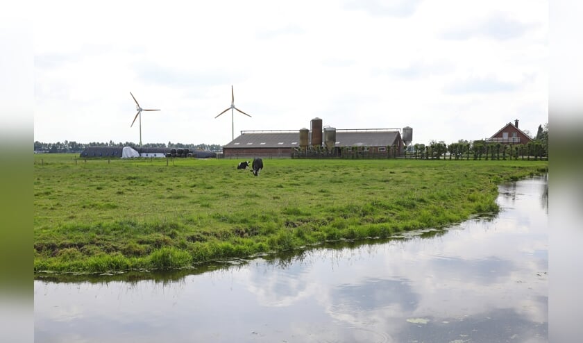• De windturbines op het perceel Graafland 68 in Groot-Ammers.