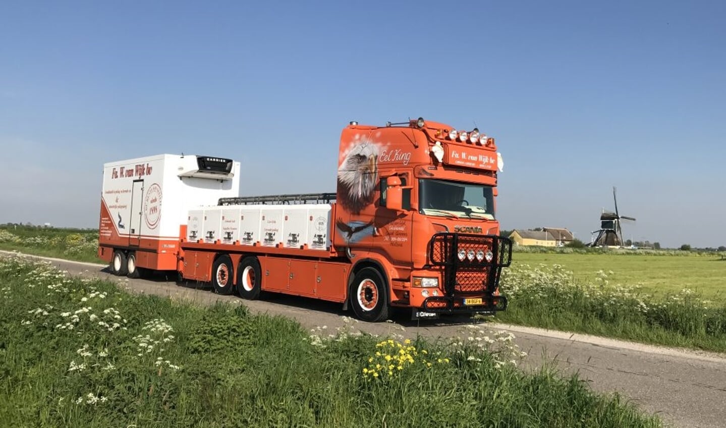 • De vrachtwagen van Marco Brandwijk.