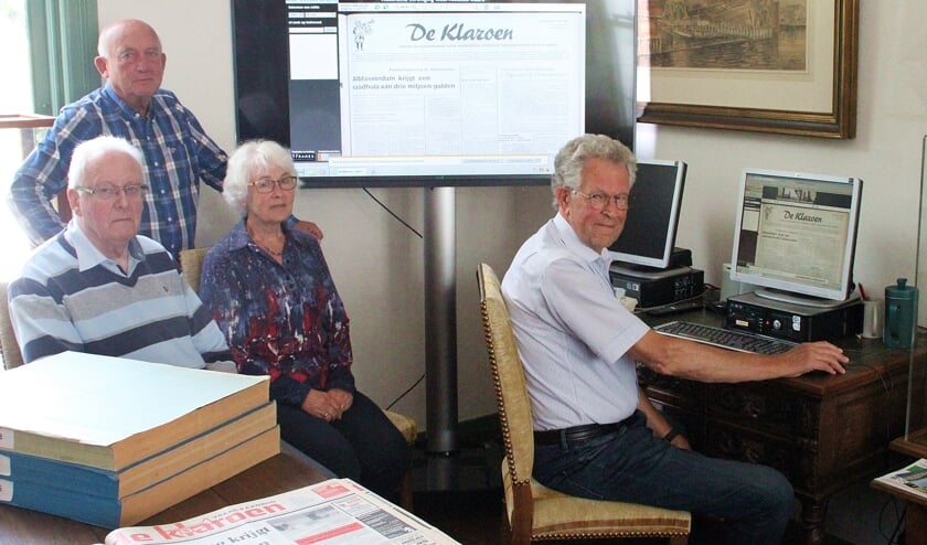 • De vier betrokken bij het project, met v.l.n.r. Gerrit Woudenberg, Tiede van Bockel, Barry Ouweneel en Arie van Dijk.
