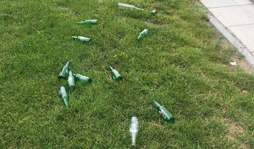 • Vandalisme op het Glaspark.