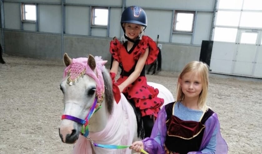 Ook pony Bambi werd mooi versierd.