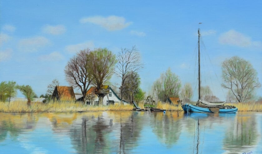 'Blauwe boot', werk van Kim Renders.