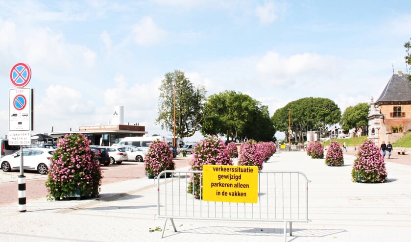 • Overzichtsfoto van de nieuwe situatie 'Buiten de Veerpoort'.