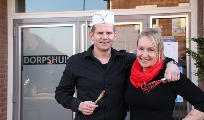 Wilbert en Petra van het dorpshuis in Meeuwen.