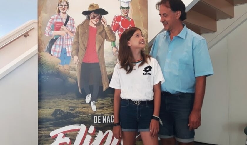Peter van Dijk en zijn dochter Irisz spelen allebei in de nieuwe musical "De Nacht van Flipje", een productie van de Agnietenhof.