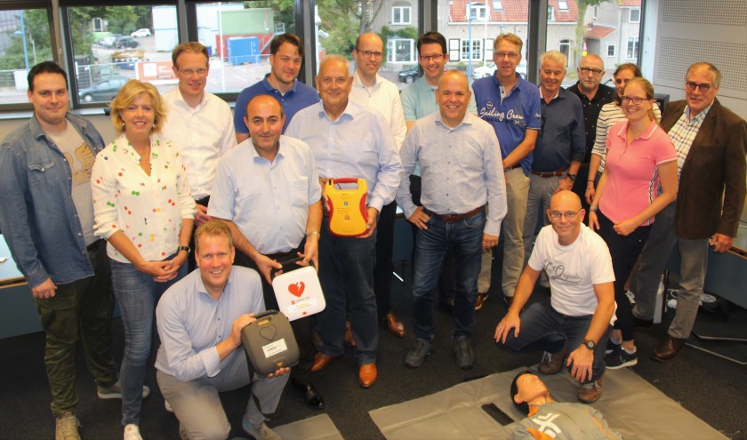 • De raadsleden en wethouder Verheij vlak voor aanvang van de cursus.