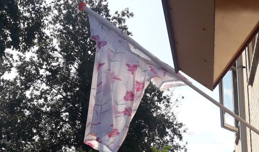 • Bij Liesbeth mocht de vlag zondag uit.