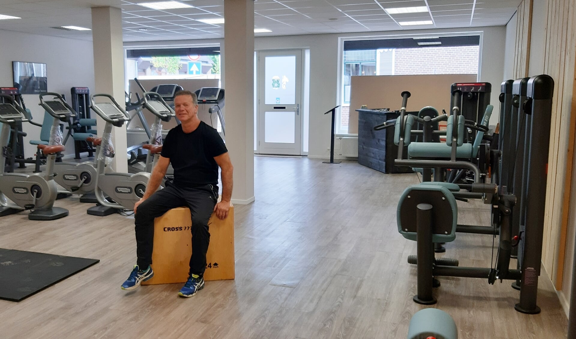 • Eelco de Boer in zijn nieuwe sportschool.