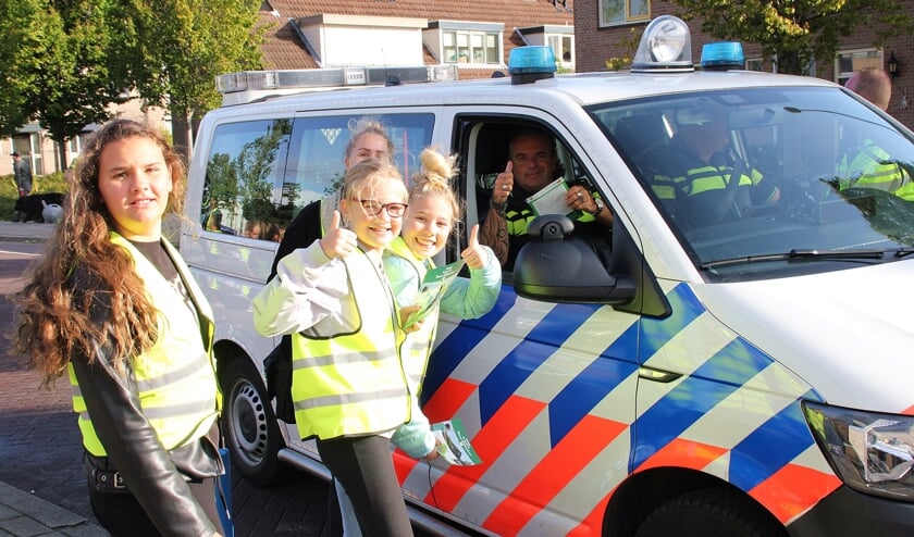 • Ook de politie zelf werd aan de kant van de weg gezet tijdens de verkeerscampagne.