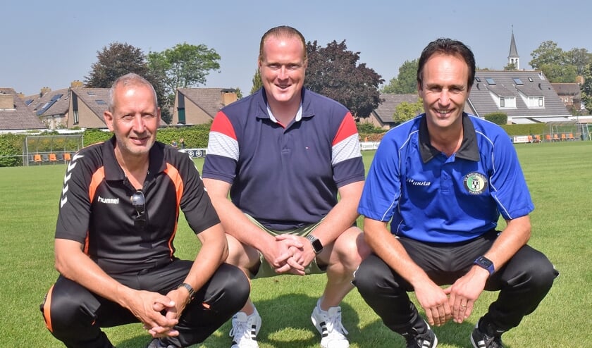 • V.l.n.r. Gerrit Molenaar (HSSC'61), Remko Versteeg (SC Everstein) en Sander Kloos (Brederodes).