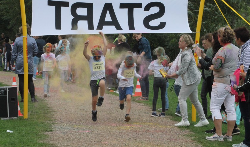 • Lekker rennen tijdens de Colorrun.
