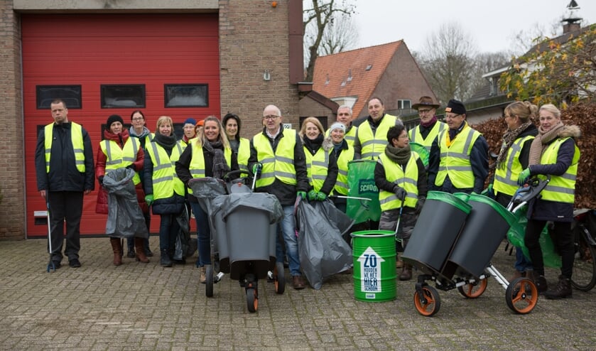 • De groep zwerfvuilrapers.