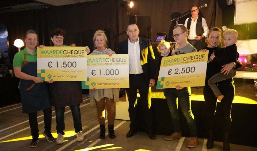 De winnaars tijdens de uitreiking.