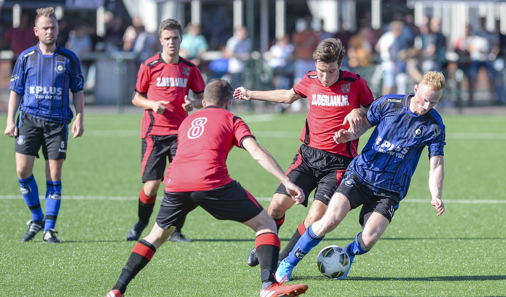 • Stolwijk had eerder dit seizoen, op het eigen complex, niets in te brengen tegen Bergambacht.