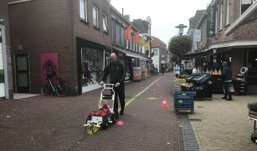 <p>De gele lijn wordt getrokken.</p>