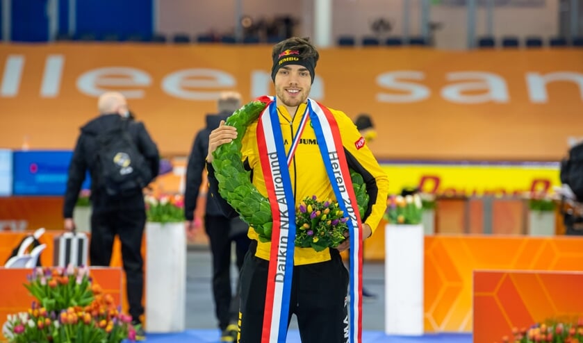 <p>• Patrick Roest, trotse Nederlands kampioen.</p>