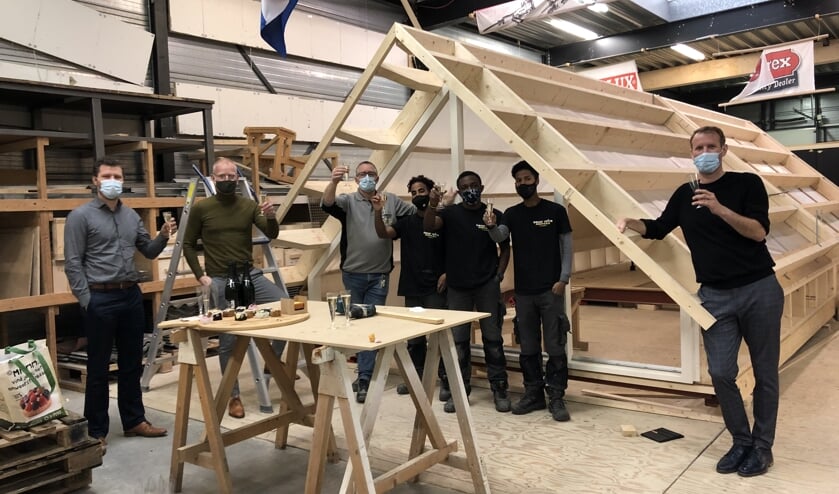 <p>• Het hoogste punt van de vooraf gefabriceerde tiny house.</p>