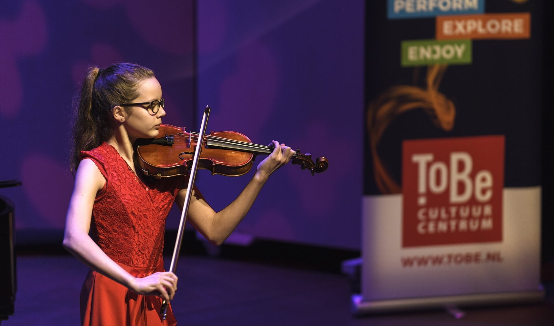 Isaura Laffeber tijdens het  ToBe Solisten Concours 2020.